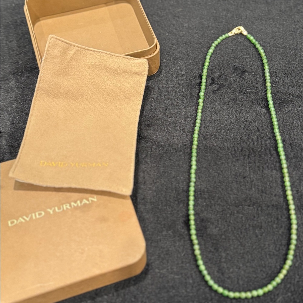 David Yurman Green Beaded Necklace
